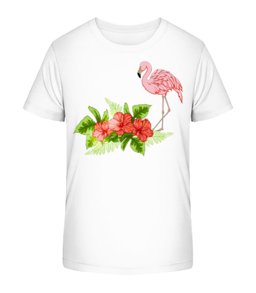 Flamingo In Paradise - T-shirt bio Enfant Stanley Stella - Blanc - Devant