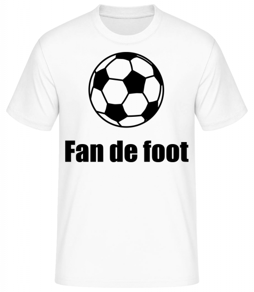 Fan De Foot - T-shirt standard Homme - Blanc - Vorn