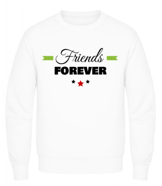 Friends Forever - Sweatshirt Homme - Blanc - Devant