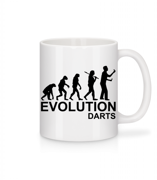 Darts Of Evolution - Mug en céramique blanc - Blanc - Vorn