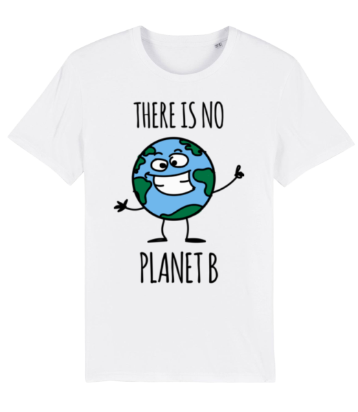 There Is No Planet B - T-shirt bio Homme Stanley Stella - Blanc - Devant