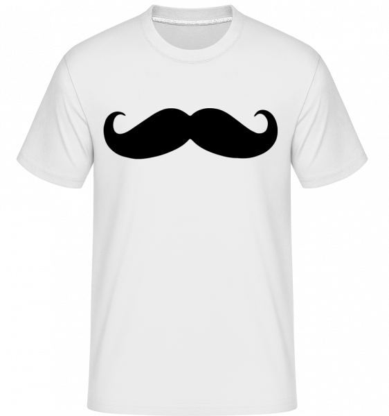 Moustache -  T-Shirt Shirtinator homme - Blanc - Vorn
