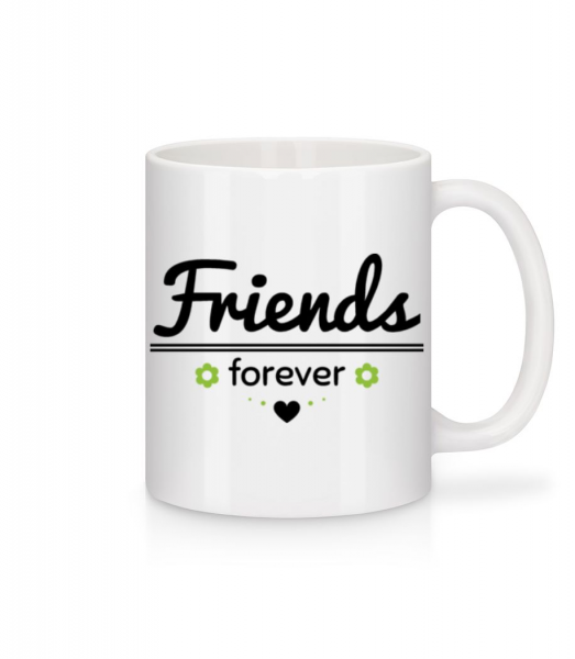 Friends Forever - Mug en céramique blanc - Blanc - Devant