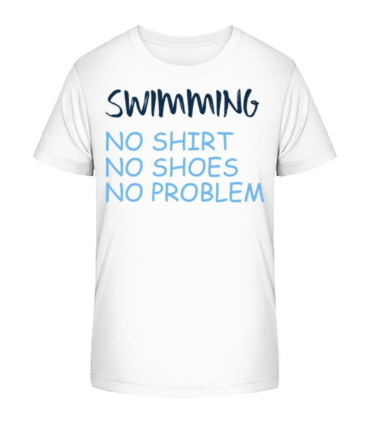 Swimming No Problems - T-shirt bio Enfant Stanley Stella - Blanc - Devant
