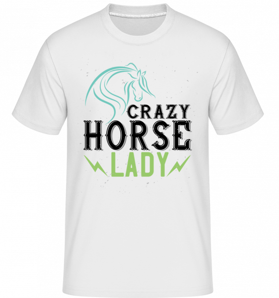 Crazy Horse Lady -  T-Shirt Shirtinator homme - Blanc - Vorn
