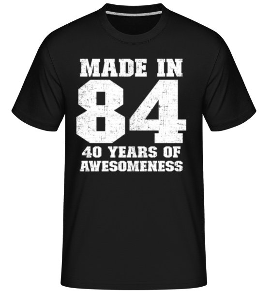40 Years Of Awesomeness -  T-Shirt Shirtinator homme - Noir - Devant