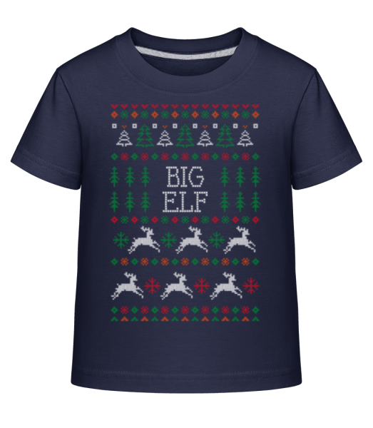 Big Elf - T-shirt shirtinator Enfant - Bleu marine - Devant