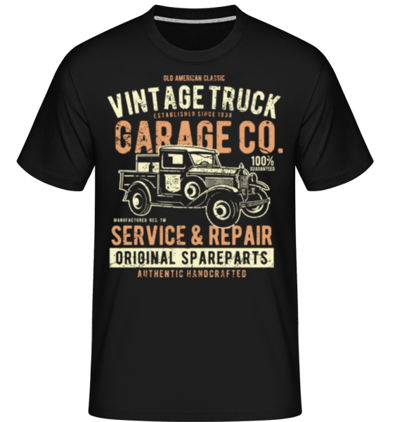 Vintage Truck -  T-Shirt Shirtinator homme - Noir - Devant