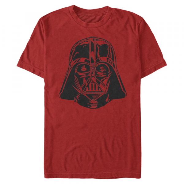 Star Wars - Darth Vader Face - Homme T-shirt - Rouge - Devant