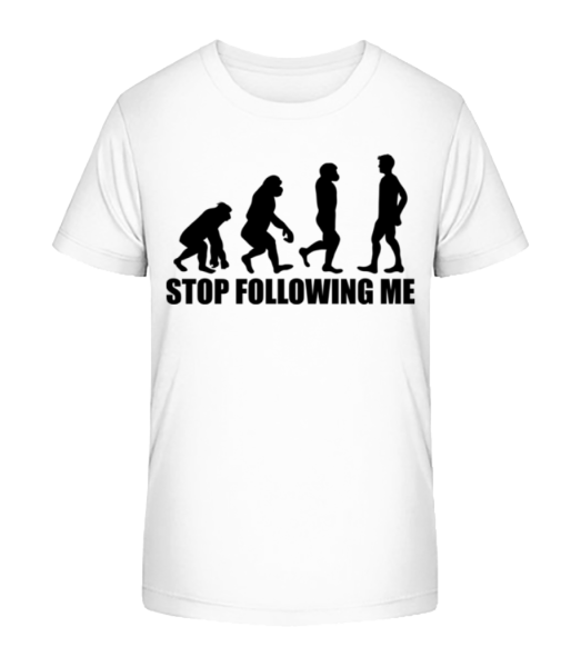 Stop Following Me - T-shirt bio Enfant Stanley Stella - Blanc - Devant