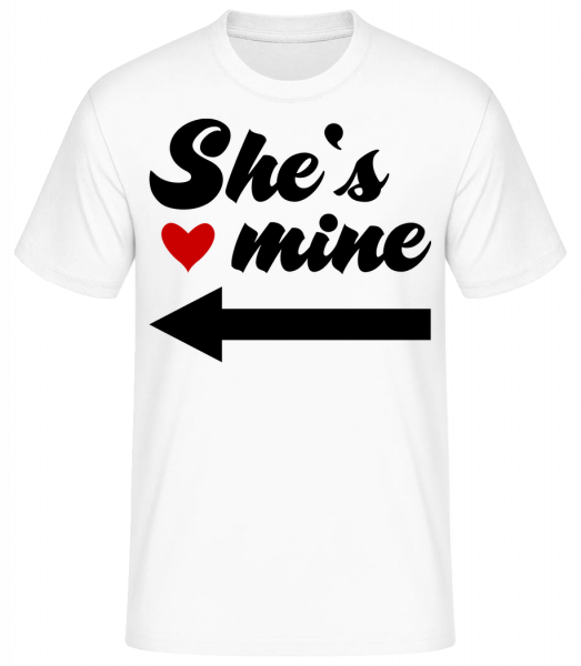 She Is Mine - Basic T-Shirt - Blanc - Vorn