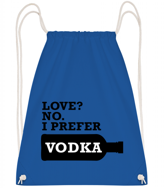 I Prefer Vodka - Sac à dos Drawstring - Bleu royal - Vorn