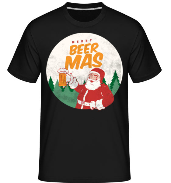 Merry Beermas -  T-Shirt Shirtinator homme - Noir - Devant