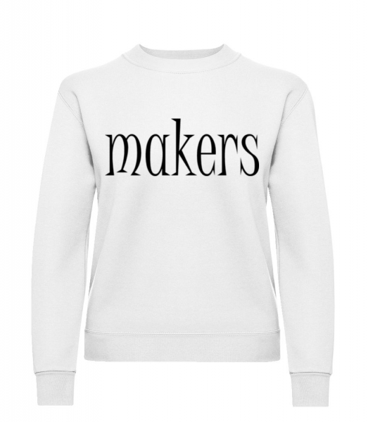 Trouble Makers Partner - Sweatshirt Femme - Blanc - Devant