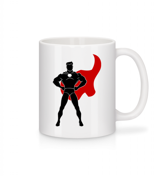 Superhero Standing - Mug en céramique blanc - Blanc - Vorn