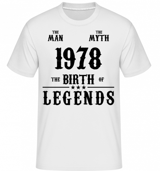 The Myth 1978 -  T-Shirt Shirtinator homme - Blanc - Vorn