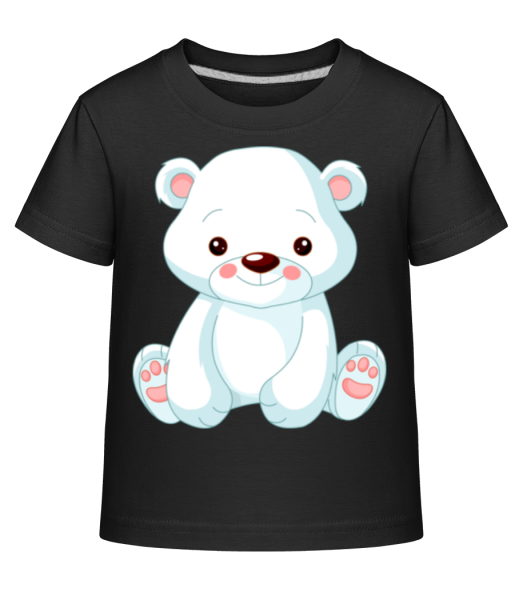 Doux Ours Polaire - T-shirt shirtinator Enfant - Noir - Devant