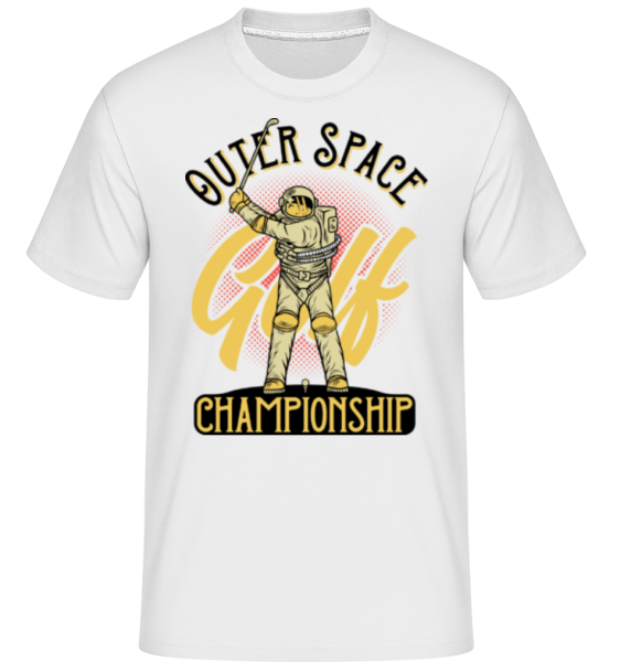 Space Golf Championship -  T-Shirt Shirtinator homme - Blanc - Devant