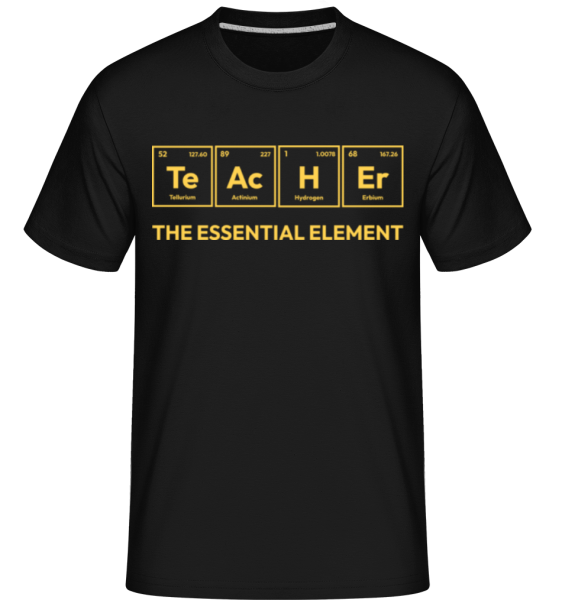 Teacher Element -  T-Shirt Shirtinator homme - Noir - Devant
