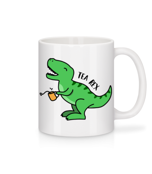 Tea Rex - Mug en céramique blanc - Blanc - Devant