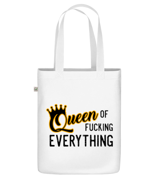 Queen Of Fucking Everything - Sac en toile bio - Blanc - Devant