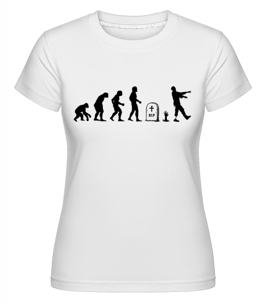 Évolution D'Halloween -  T-shirt Shirtinator femme - Blanc - Vorn