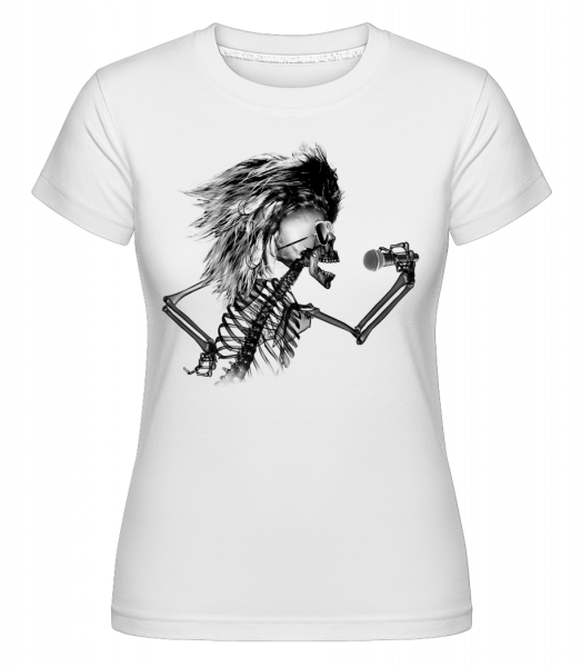 Squelette Chantant -  T-shirt Shirtinator femme - Blanc - Vorn