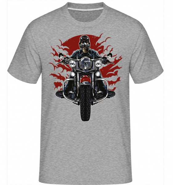Wild Biker -  T-Shirt Shirtinator homme - Gris chiné - Vorn