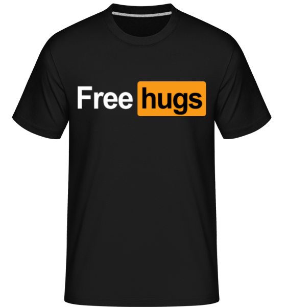 Free Hugs -  T-Shirt Shirtinator homme - Noir - Devant