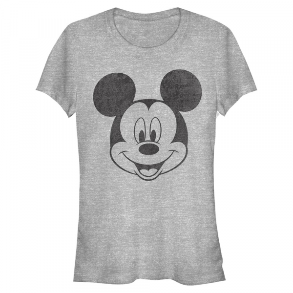 Disney - Mickey Mouse - Mickey Mouse Mickey Face - Femme T-shirt - Gris chiné - Devant