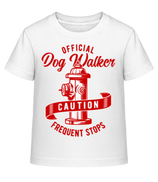 Official Dog Walker - T-shirt shirtinator Enfant - Blanc - Devant
