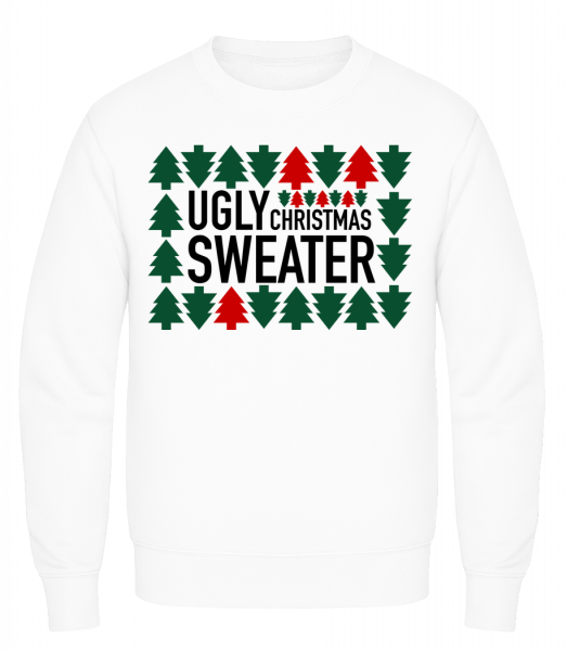 Ugly Christmas Sweater - Sweatshirt Homme AWDis - Blanc - Vorn