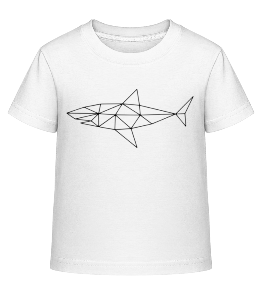 Polygon Requin - T-shirt shirtinator Enfant - Blanc - Devant