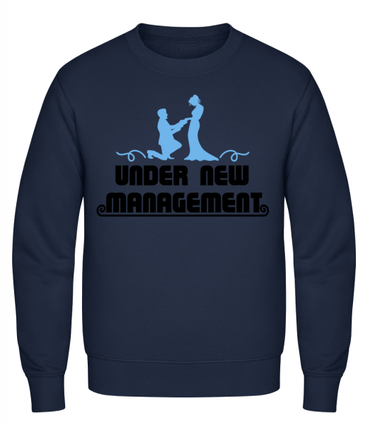 Mariage Under New Management - Sweat-shirt classique avec manches set-in - Marine - Vorn