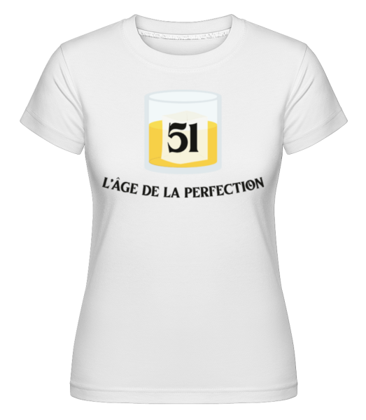 51 L'âge De La Perfection -  T-shirt Shirtinator femme - Blanc - Devant