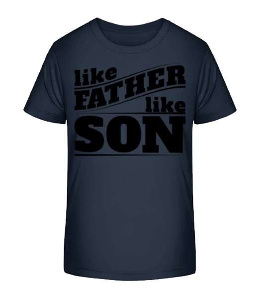 Like Father Like Son - T-shirt bio Enfant Stanley Stella - Bleu marine - Devant