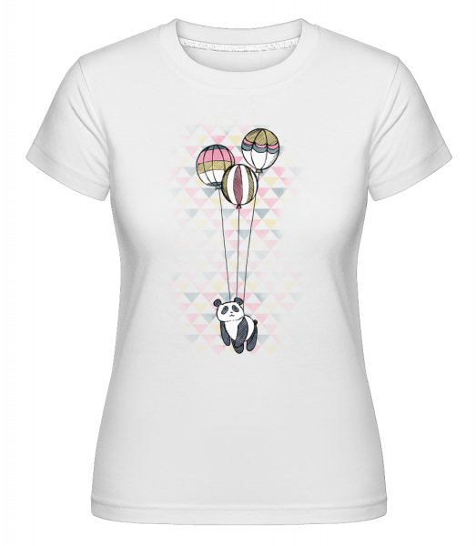 Panda Volant -  T-shirt Shirtinator femme - Blanc - Vorn