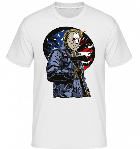 American Killer -  T-Shirt Shirtinator homme - Blanc - Vorn