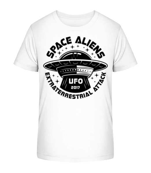 Space Aliens Ufo 2017 - T-shirt bio Enfant Stanley Stella - Blanc - Devant