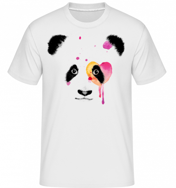 Panda Aquarelle -  T-Shirt Shirtinator homme - Blanc - Vorn