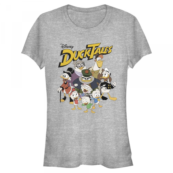Disney Classics - La Bande à Picsou - Skupina DuckTales Group - Femme T-shirt - Gris chiné - Devant