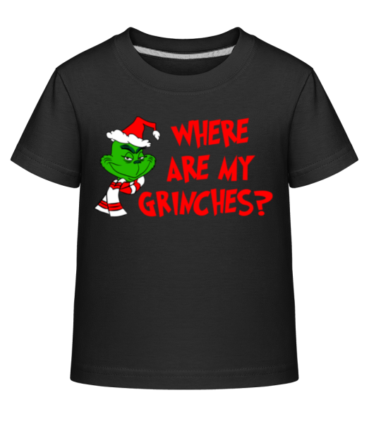 Where Are My Grinches - T-shirt shirtinator Enfant - Noir - Devant