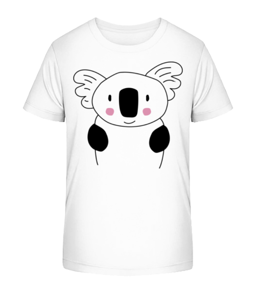 Koala Mignon - T-shirt bio Enfant Stanley Stella - Blanc - Devant