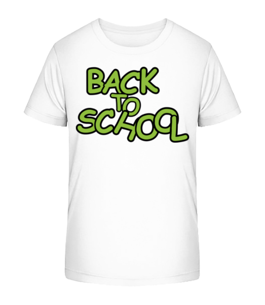 Back To School - T-shirt bio Enfant Stanley Stella - Blanc - Devant