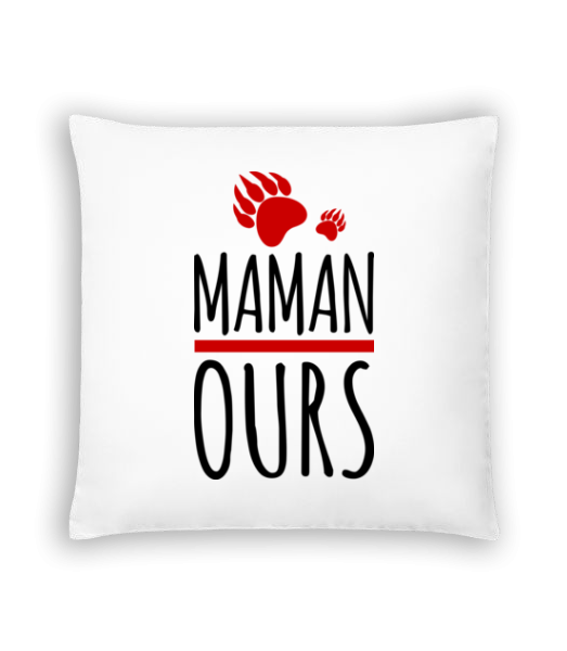 Maman Ours - Coussin - Blanc - Devant