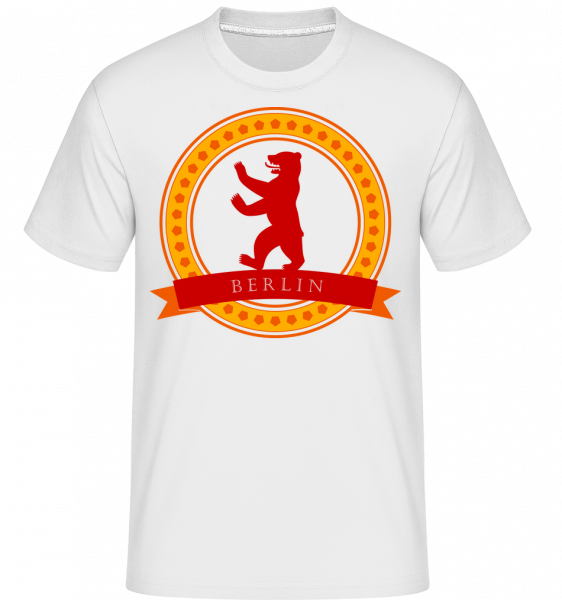 Berlin Bear Icon -  T-Shirt Shirtinator homme - Blanc - Vorn