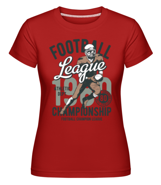 Athletic Dept -  T-shirt Shirtinator femme - Rouge - Devant