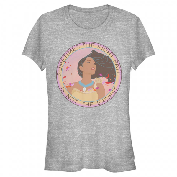 Disney - Pocahontas - Pocahontas Not Easiest - Femme T-shirt - Gris chiné - Devant