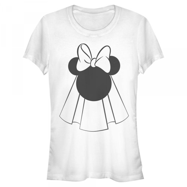 Disney Classics - Mickey Mouse - Minnie Mouse Mouse Bride - Femme T-shirt - Blanc - Devant