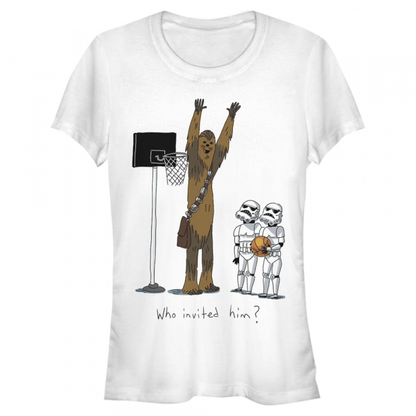 Star Wars - Classic Chewie Basketball - Femme T-shirt - Blanc - Devant